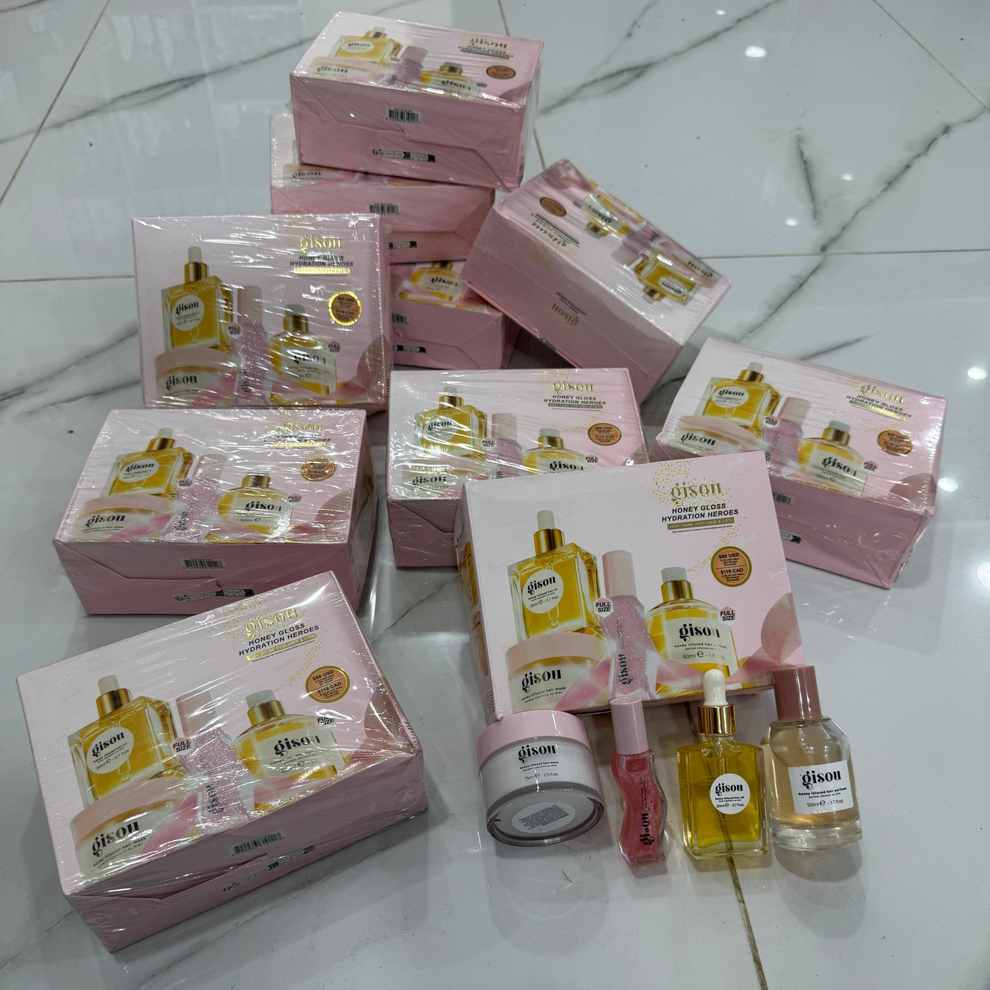 Gisou Honey Gloss Hydration Heroes Hair Value Set