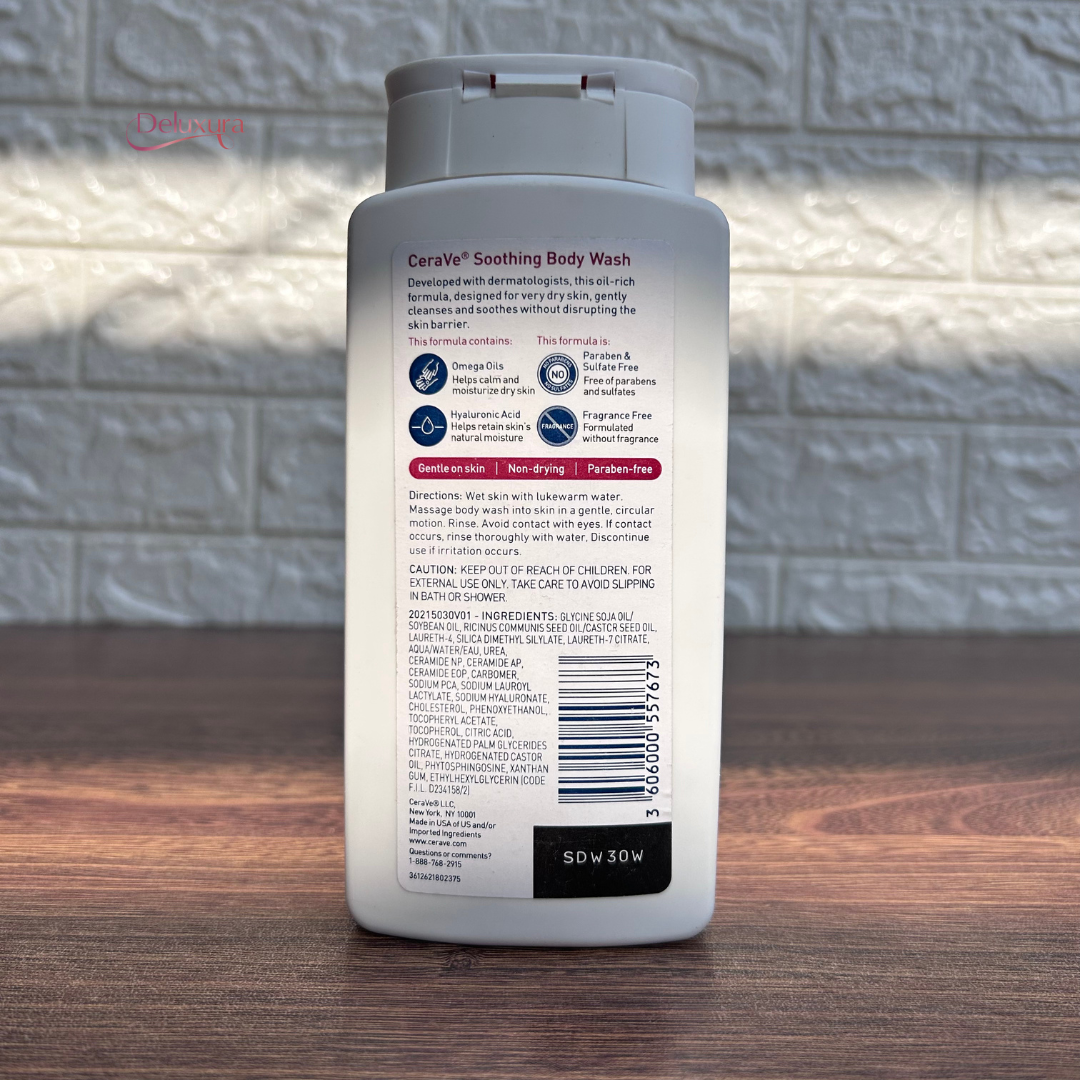 Cerave Soothing Body Wash for Very Dry Skin 296ML