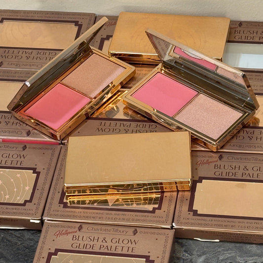 CHARLOTTE TILBURY HOLLYWOOD BLUSH & GLOW GLIDE PALETTE - TAN TO DEEP
