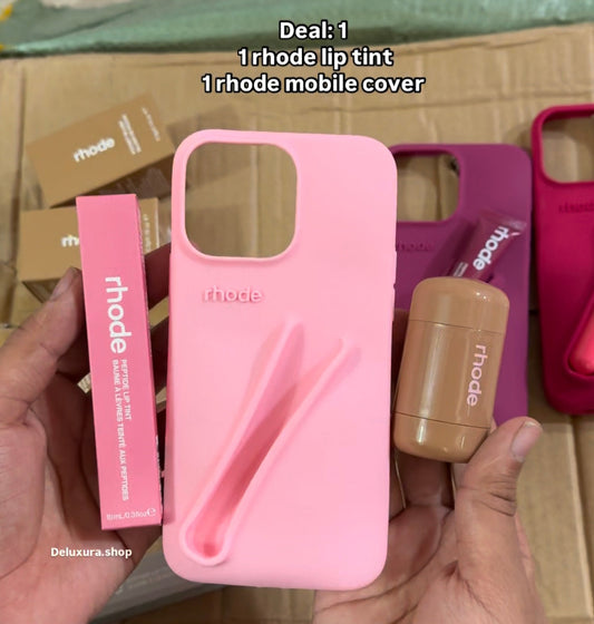 Deal 2: 1 Rhode Lip Tint, 1 Rhode Blush & 1 Phone Case. We’ll call to confirm shade and size.