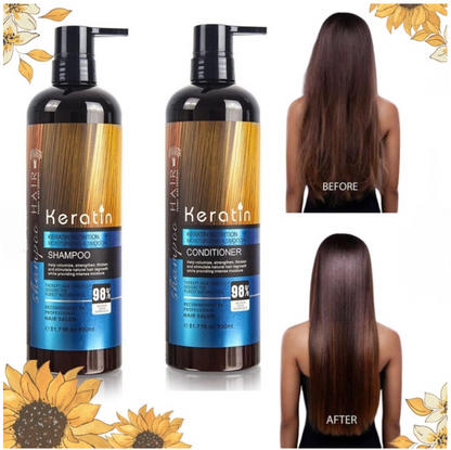 Keratin Straightening Sulfate Free Hair Shampoo