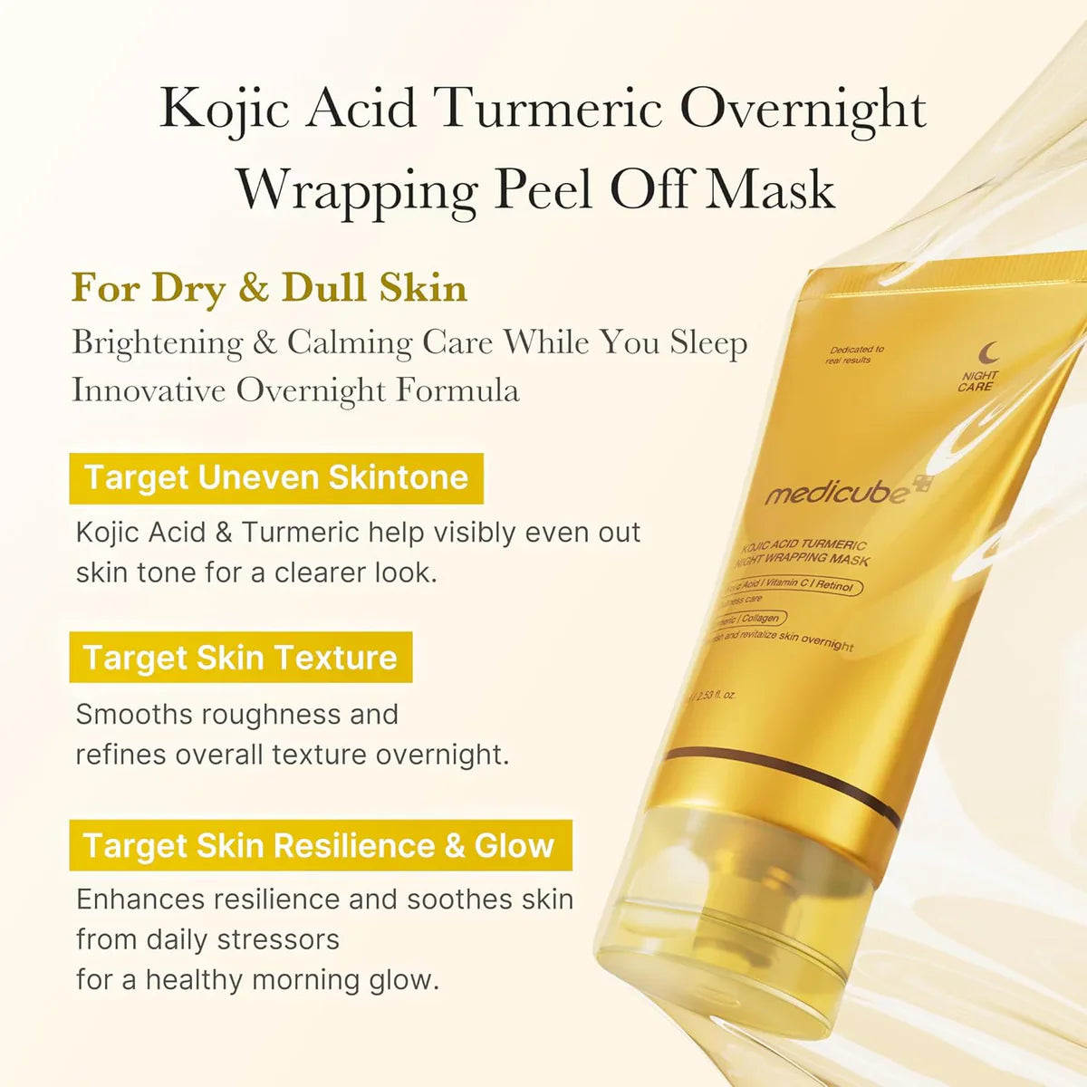 Medicube Kojic Acid Turmeric Night Wrapping Mask