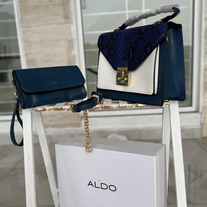 ALDO HANDBAG (BLUE )