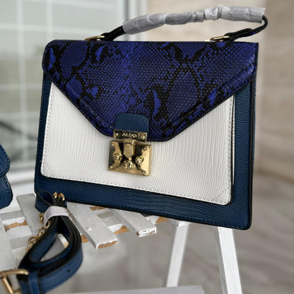 ALDO HANDBAG (BLUE )